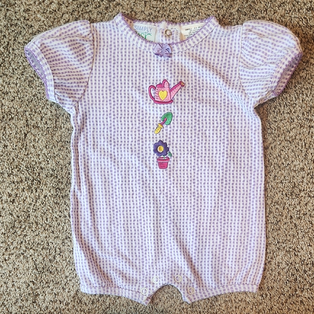 Simply Basic | Vintage Embroidered Baby Romper